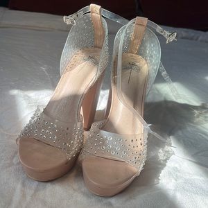 Bisou Bisou Rhinestone Heels